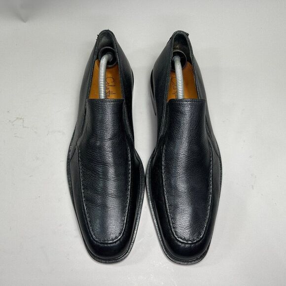 Cole Haan Loafers Men\'s Size 9.5 Black Leather Apron‎ Toe Slip On Dress Shoes main image 9